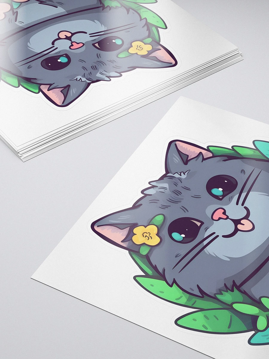 FloraCat Sticker - Whimsical Cat Covered in Flowers product image (5)