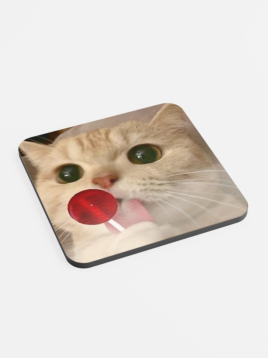 Glossed Cork Coaster: Meme Cats 2 product image (2)