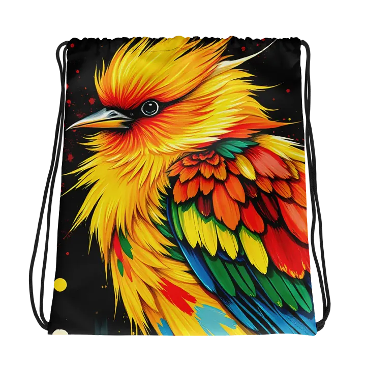 Fiery Plumage All-Over Drawstring Bag product image (1)