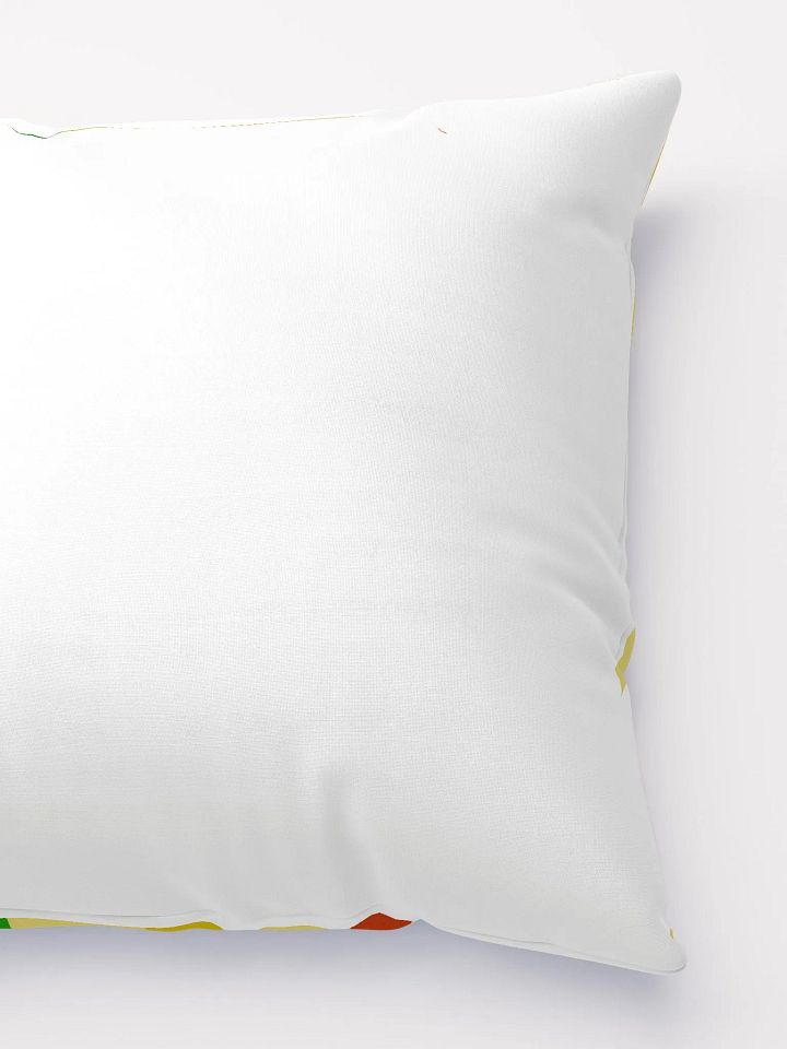Gold, Red and Green Stripes Throw Pillow product image (3)