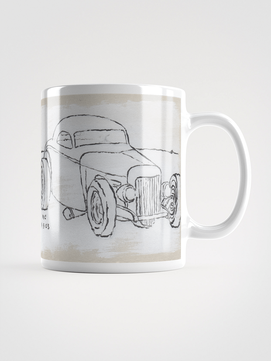 White Cars 3 & 4 on White Glossy Mug product image (1)