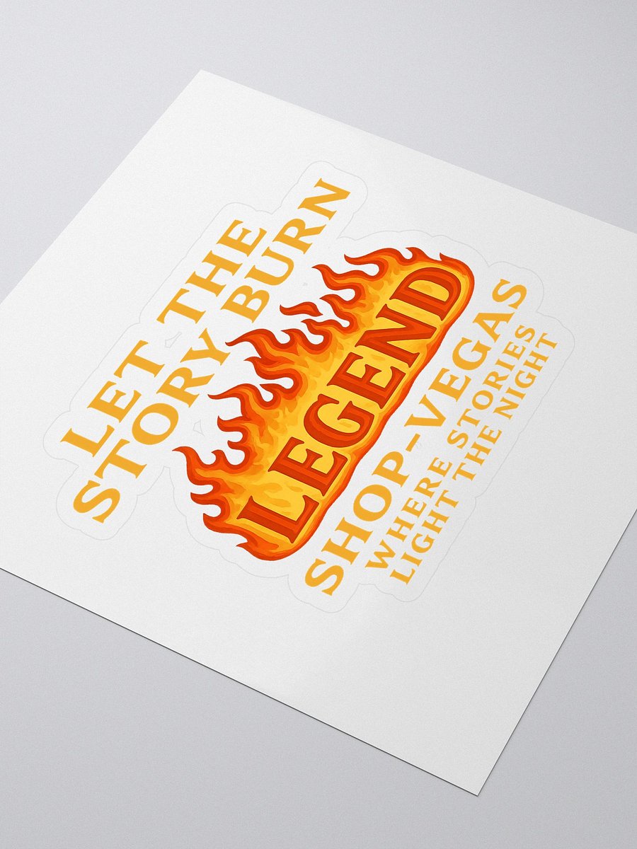 Legendary Flame Kiss Cut Stickers product image (3)