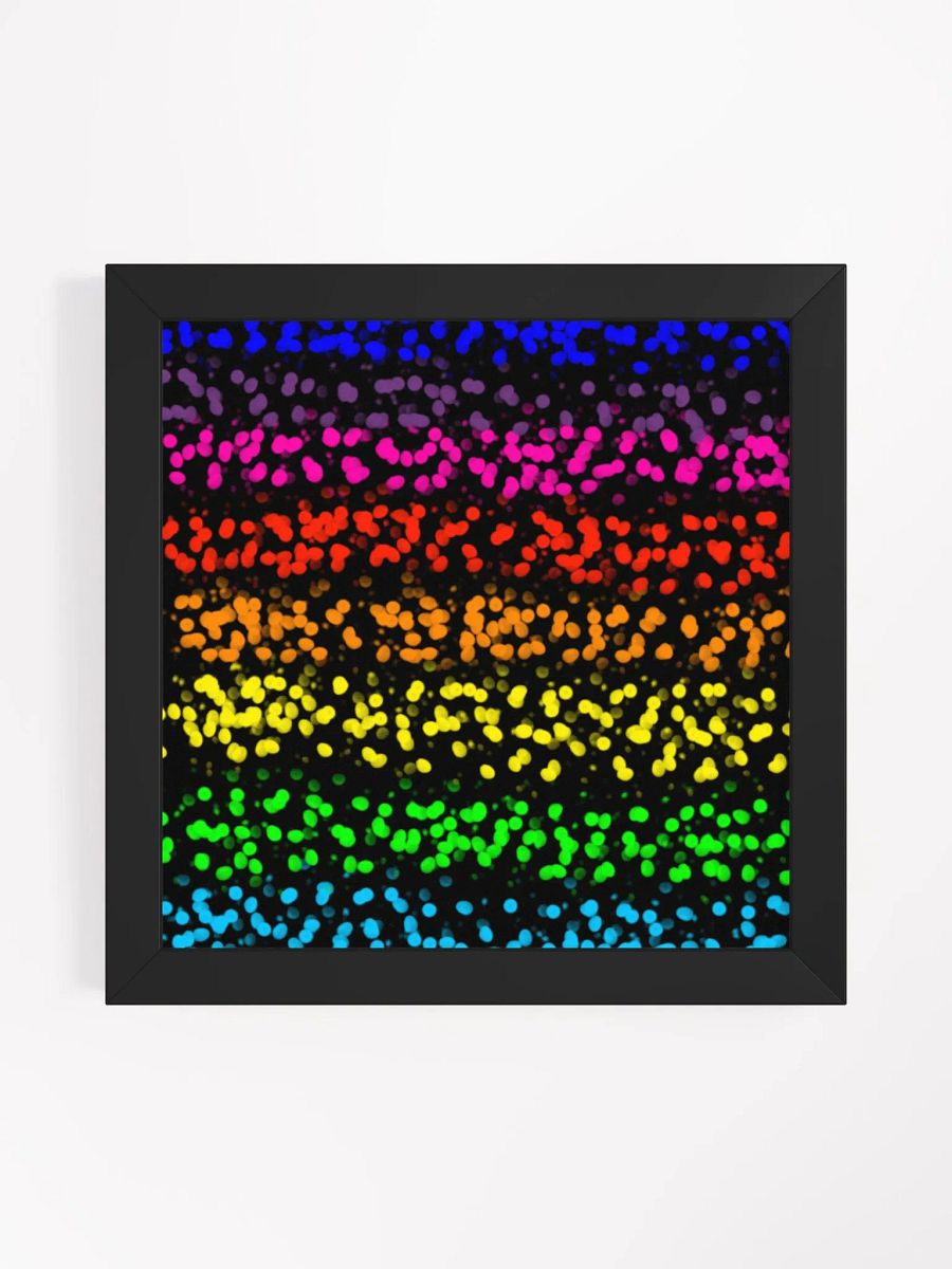 Rainbow stripes framed Poster product image (5)