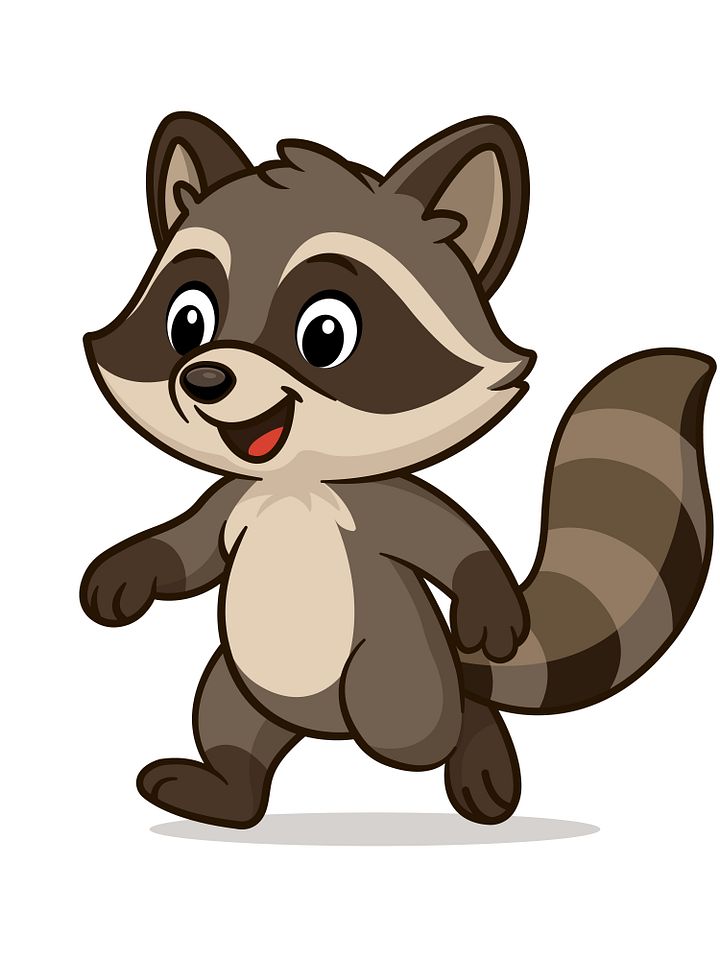 Adorable Animal Friends – Cute Raccoon Character product image (1)