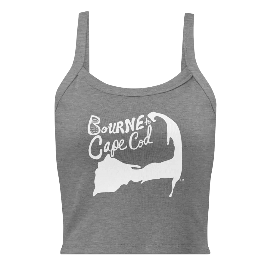 BOURNE to Cape Cod™ | Women’s Micro-Rib Tank | Coastal Cool with a Flattering Fit | White Logo product image (1)