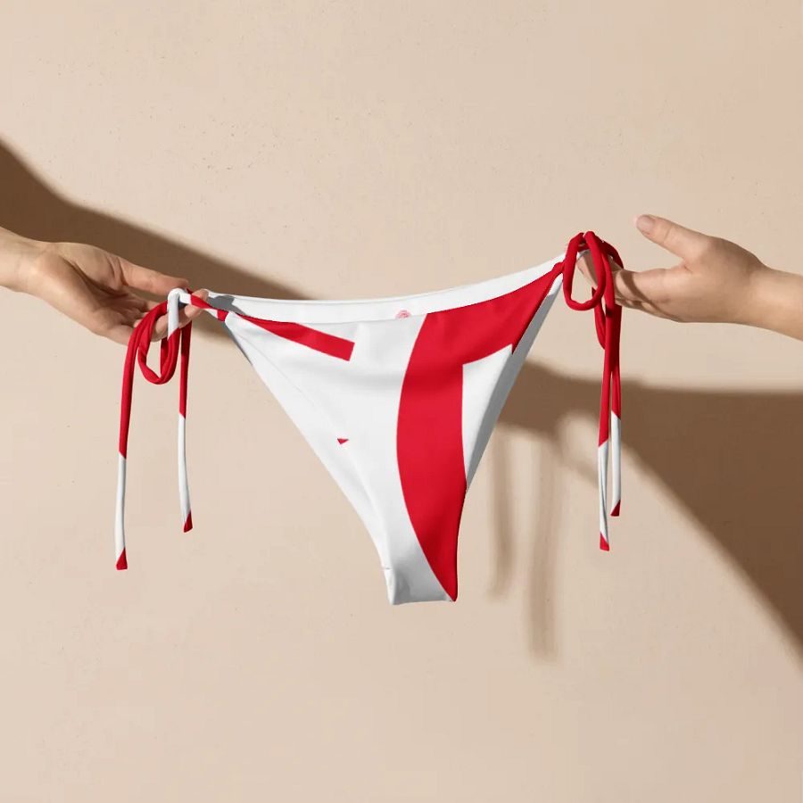 IFBNewsfeed.Org's All-Over Print Recycled String Bikini Bottom product image (6)