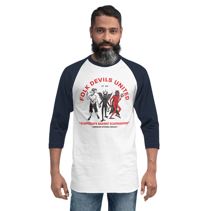 FOLK DEVILS UNITED baseball tee product image (2)