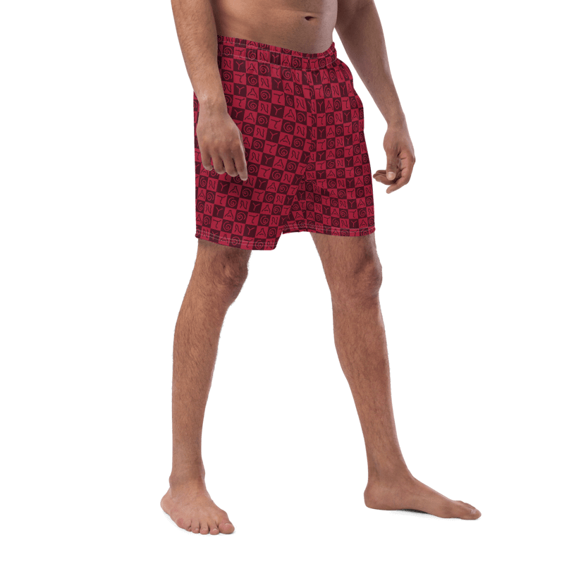 Crazy Tonya Red Swim Trunks product image (4)