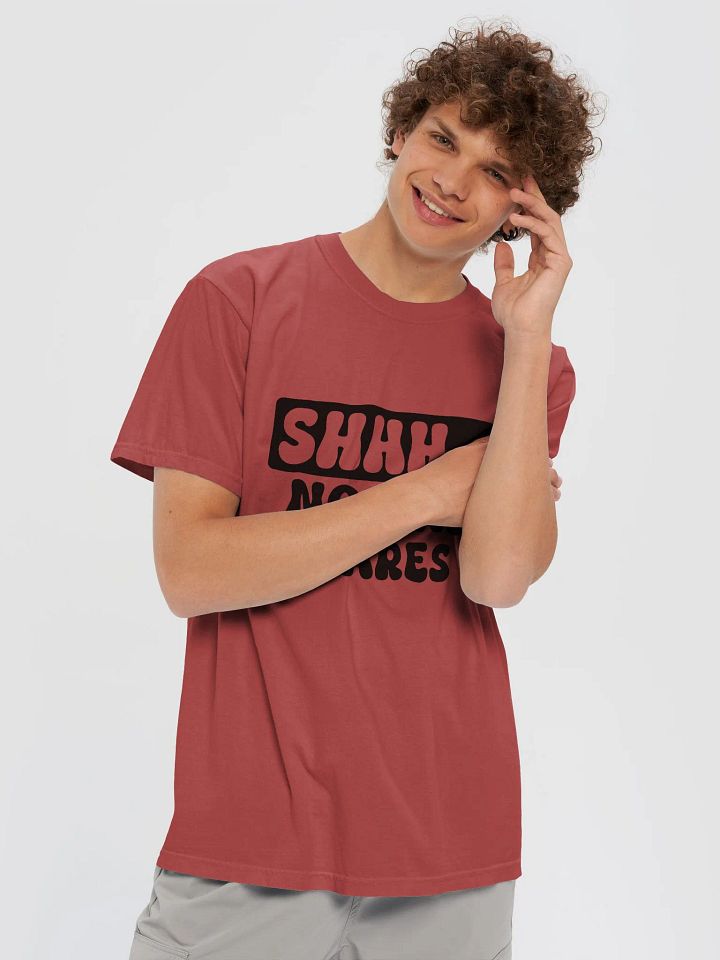 SHHH... No One Cares |Inky Black Comfort: Garment-Dyed T-Shirt product image (11)