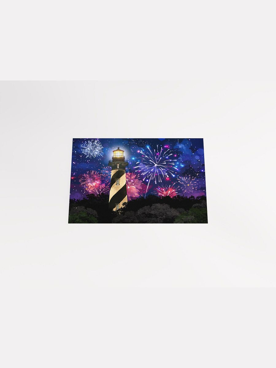 Fireworks Over St. Augustine Lighthouse – Florida Matte Poster product image (4)