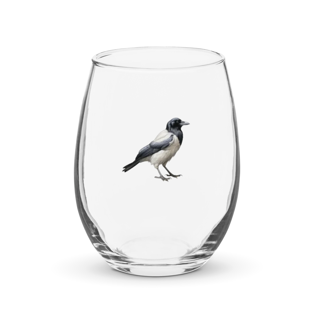 Prestige Crow Stemless Wine Glass - Motif III product image (1)