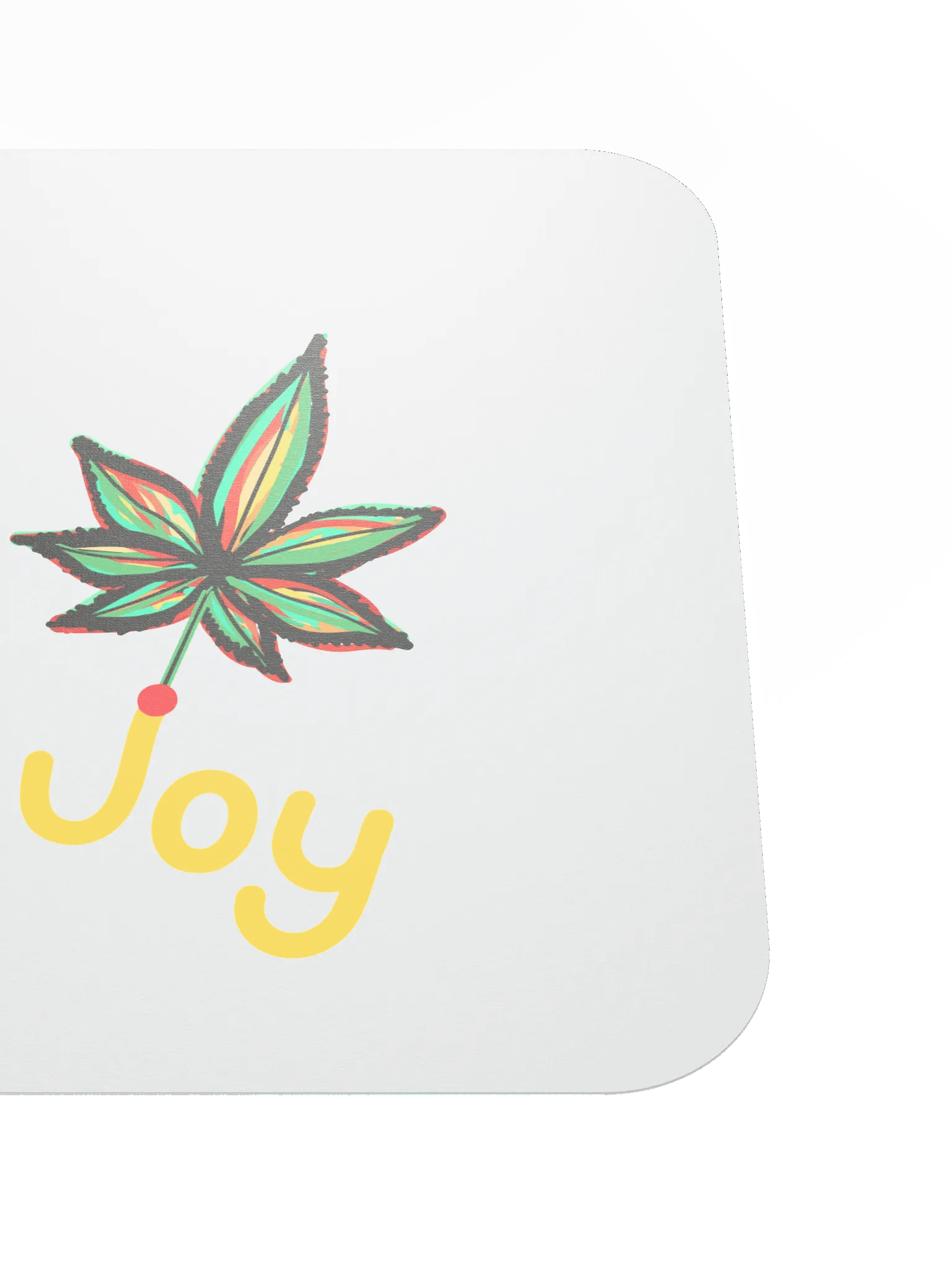 Joy Leaf White Mouse Pad product image (5)