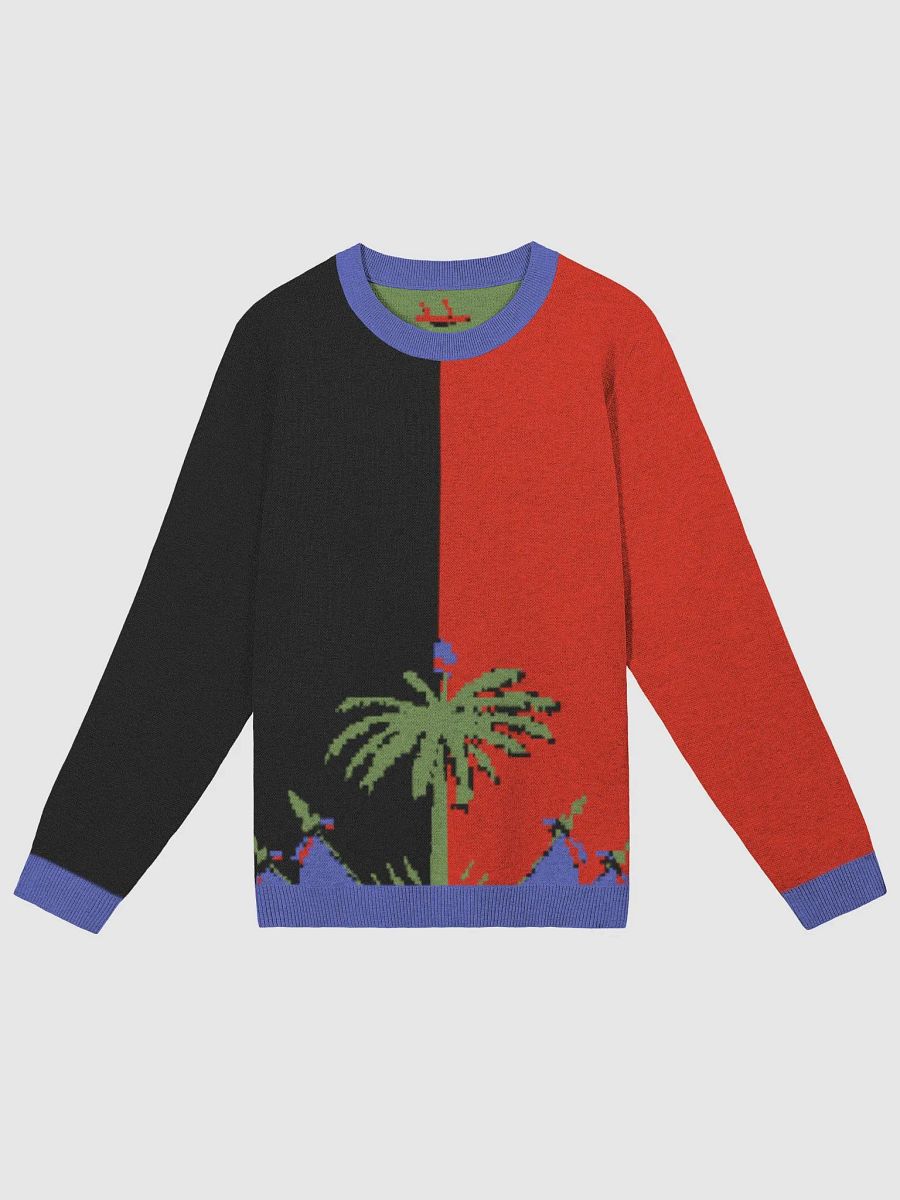 Long Shirt Haiti flag black and red product image (2)