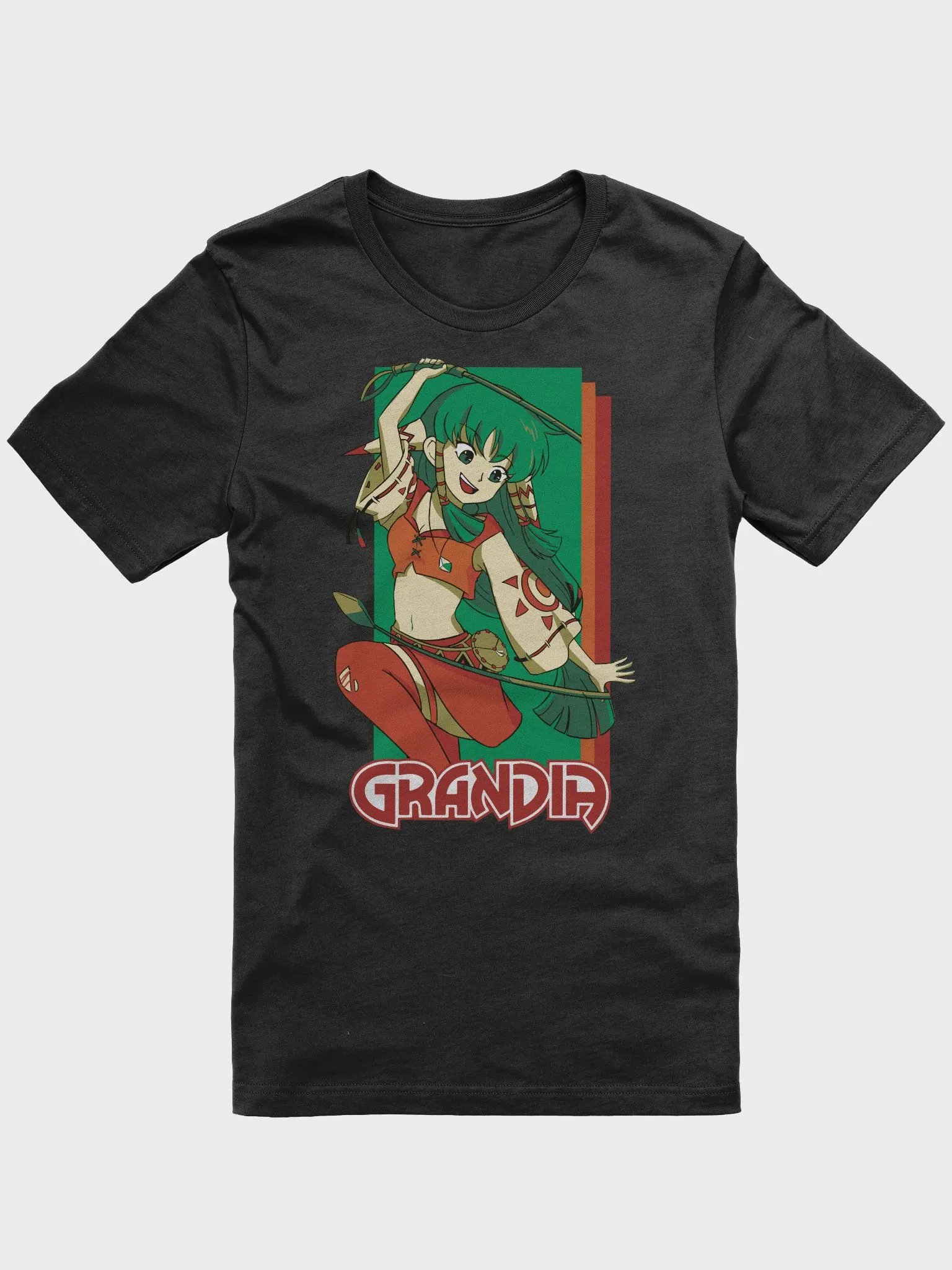 Feena (Alt) Supersoft T-Shirt (Black / Green / Leaf / White) product image (3)