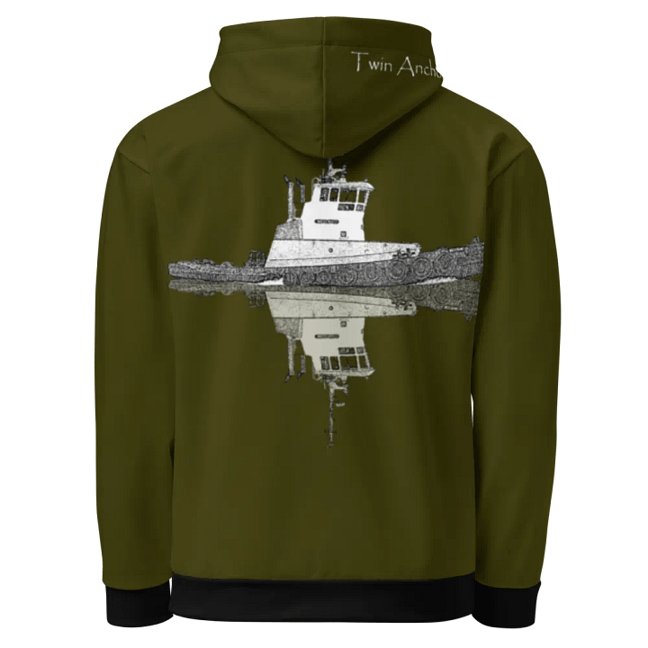 Green Westrac tug Hoodie product image (1)