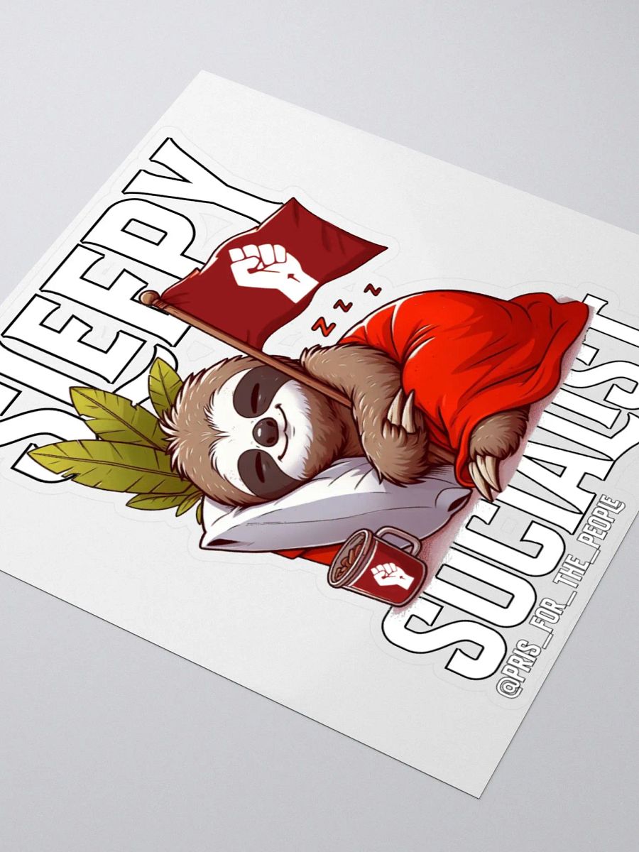 Pris - Sleepy Socialist Sticker product image (8)