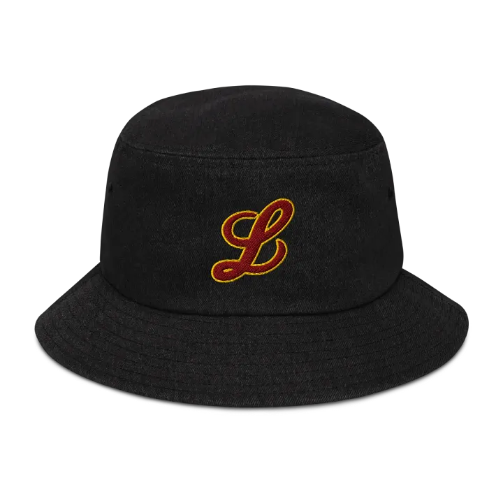 Luxe Letter L Denim Bucket Hat product image (1)