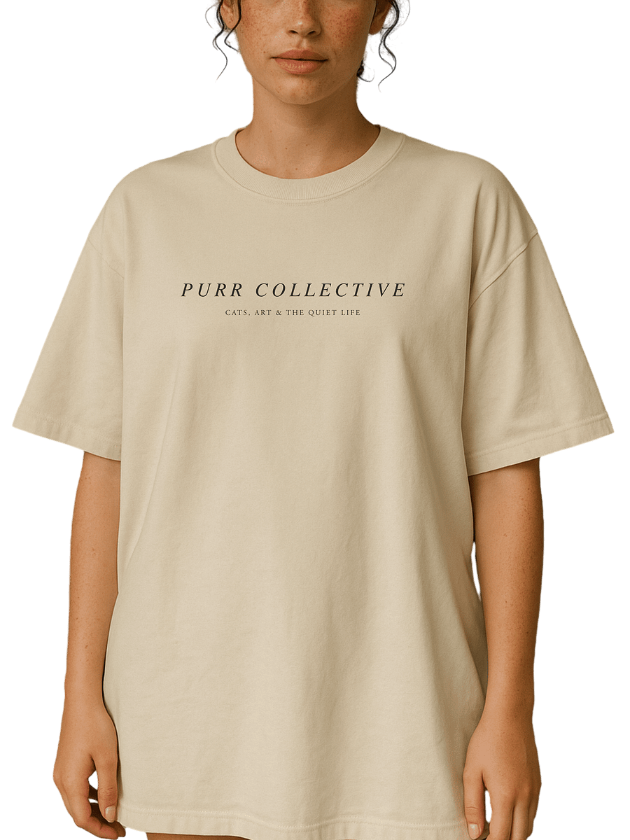 Purr Collective – Relaxed Fit Heavyweight Unisex Cotton T-Shirt product image (1)