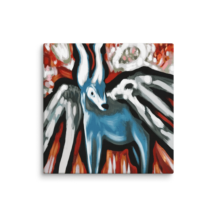 Blue Deer Allcolor Stretched Canvas product image (1)