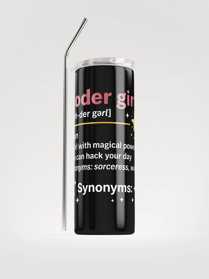 Coder Girl Stainless Steel Tumbler product image (1)