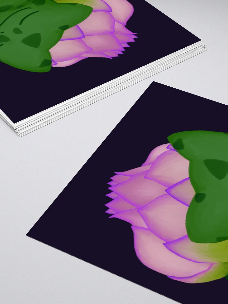 Lotus Frog Sticker (Purple Background) product image (4)