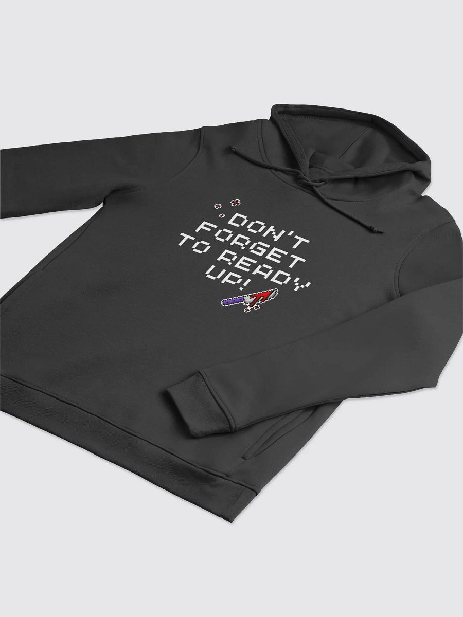 Dont Forget To Ready Up! Womens Organic Printed Hoodie product image (3)