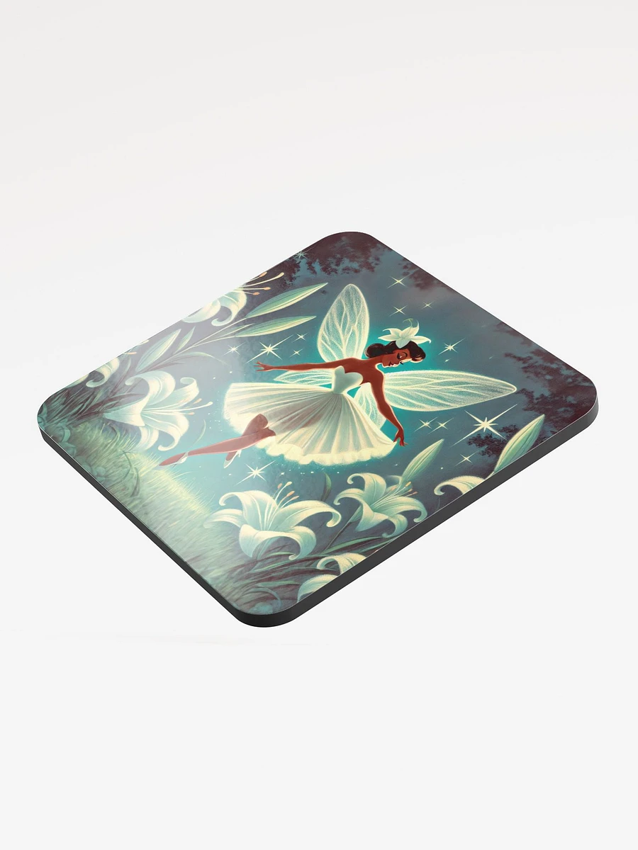 Enchanted Lily Fairy Cork Coaster product image (3)