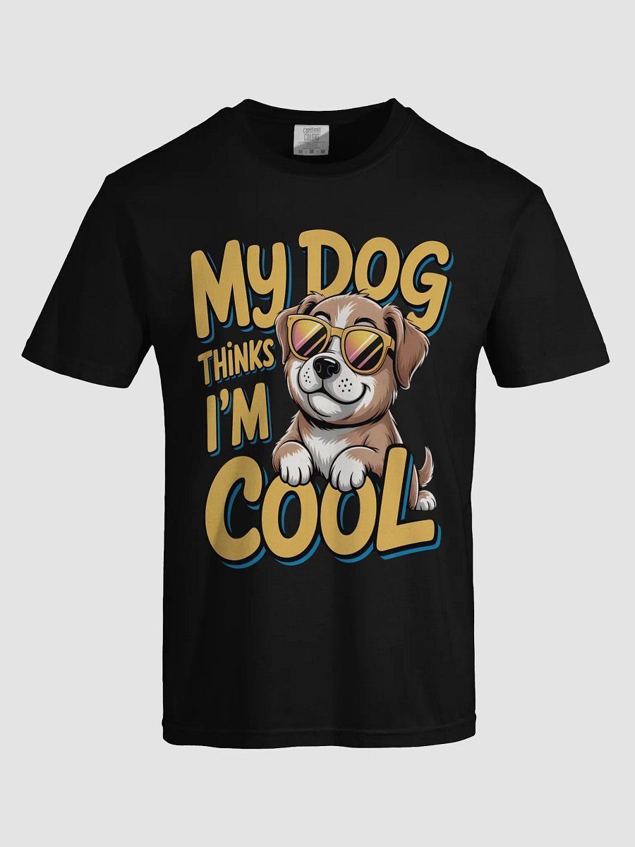 My Dog Thinks I'm Cool – Golden Retriever Cartoon T-Shirt product image (5)