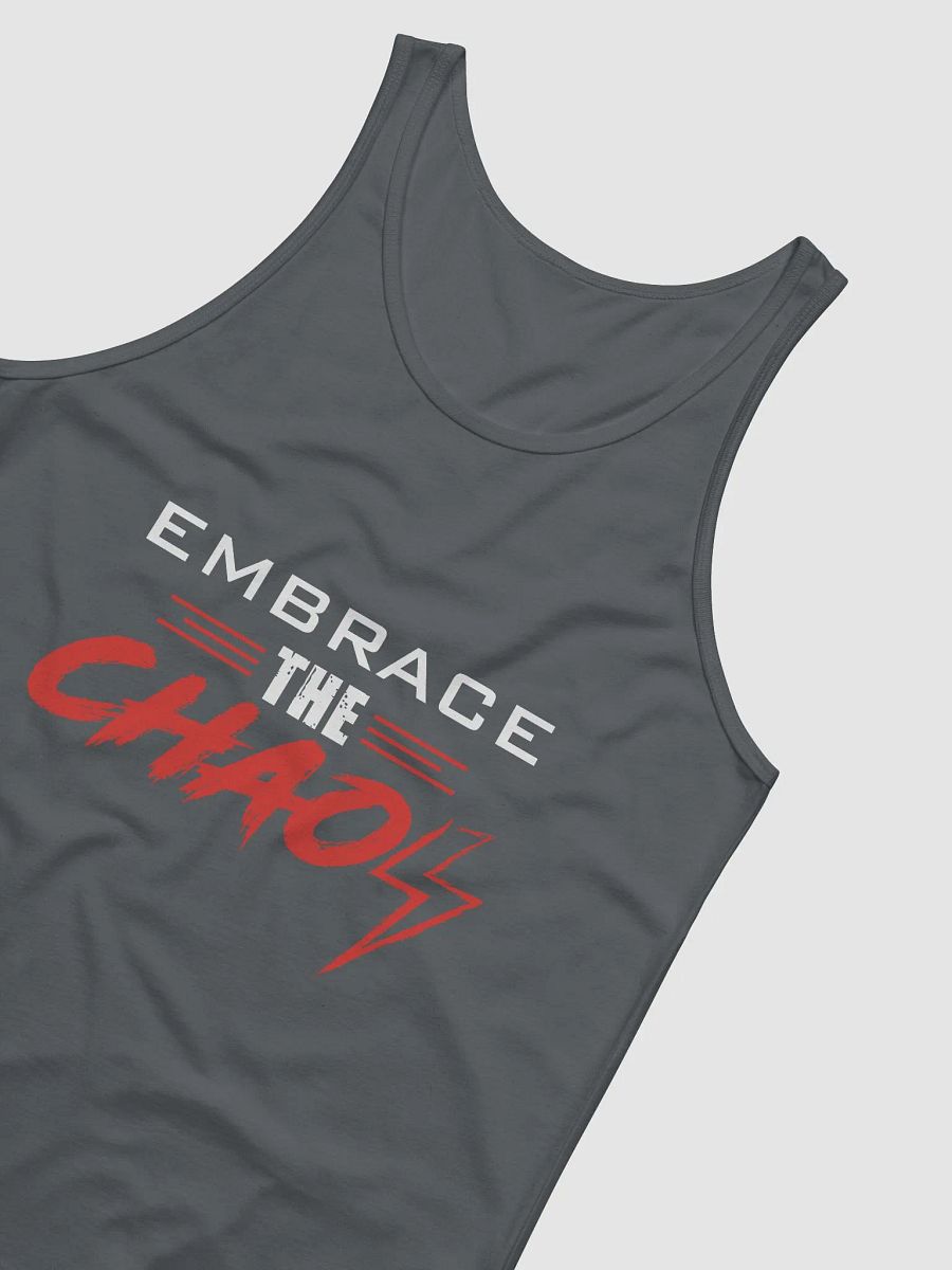 Embrace the Chaos v2 Unisex Tank (Red/White) product image (4)