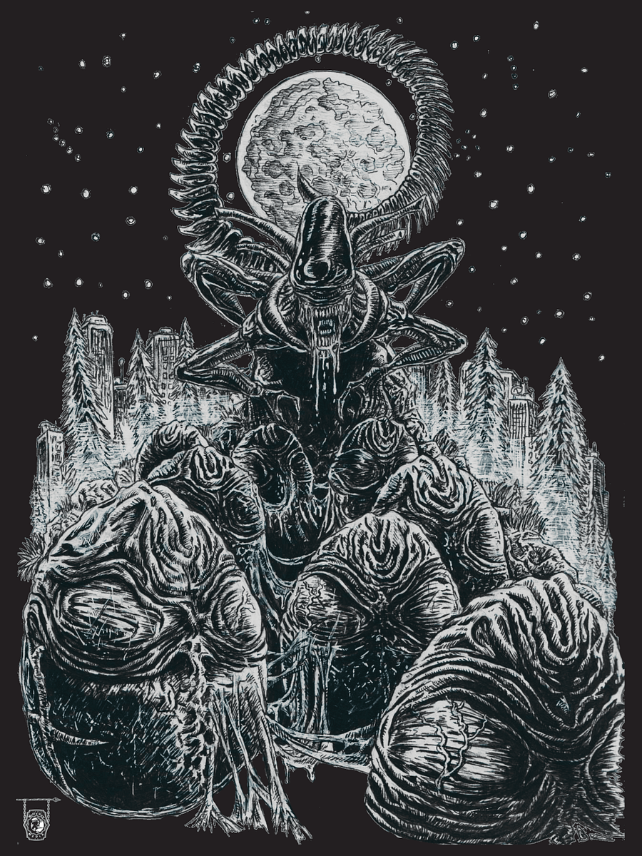 The Alien- Art Print 1/2 product image (1)