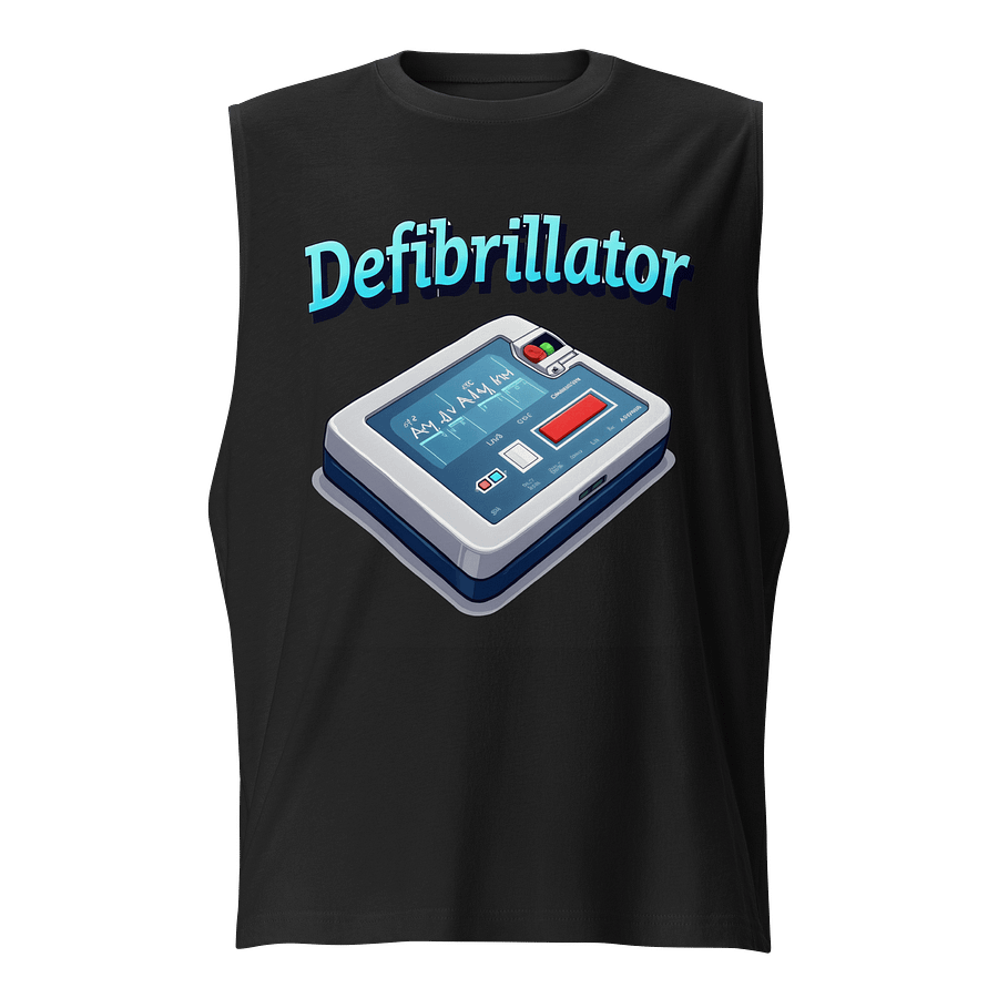 Heartbeat Defibrillator Muscle Tank product image (1)