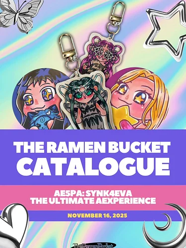 𝐀𝐄𝟓𝐏𝐀: 𝐒𝐘𝐍𝐊𝟒𝐄𝐕𝐀 𝘛𝘩𝘦 𝘜𝘭𝘵𝘪𝘮𝘢𝘵𝘦 æ𝘹𝘱𝘦𝘳𝘪𝘦𝘯𝘤𝘦 
Hosted by @aespaph

THE RAMEN BUCKET CATALOGUE!
Will be released in TWO PARTS!

📅 No...