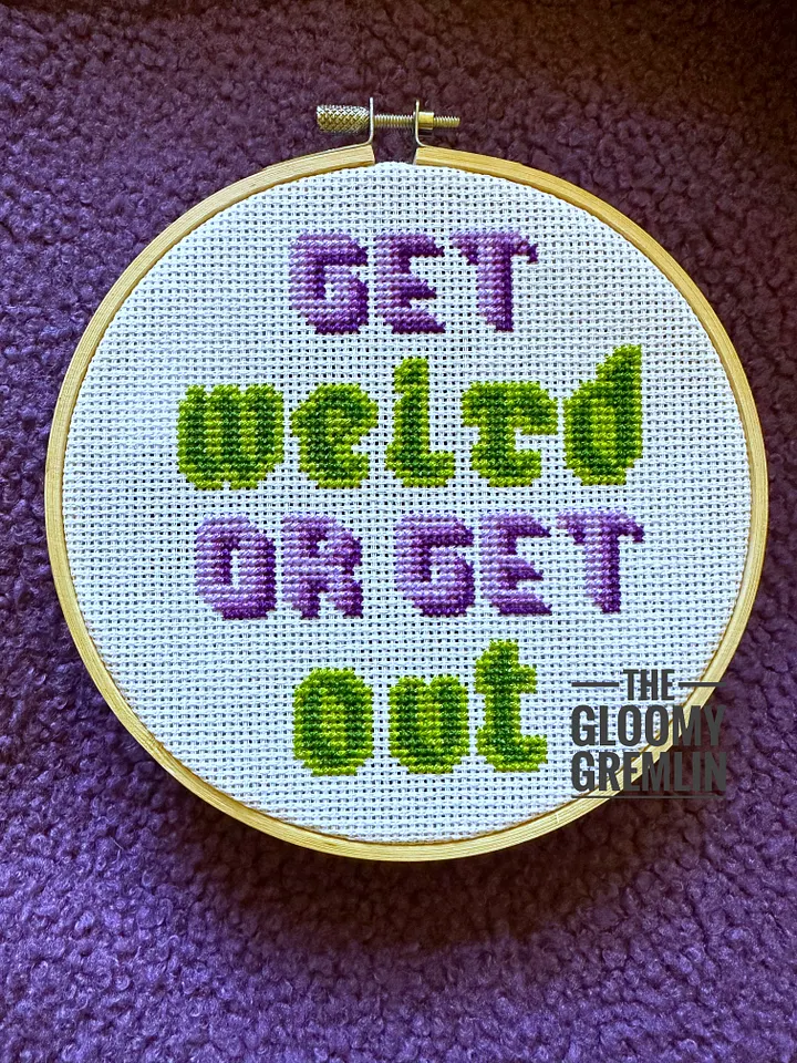 Get Weird - Cross Stitch Pattern product image (1)