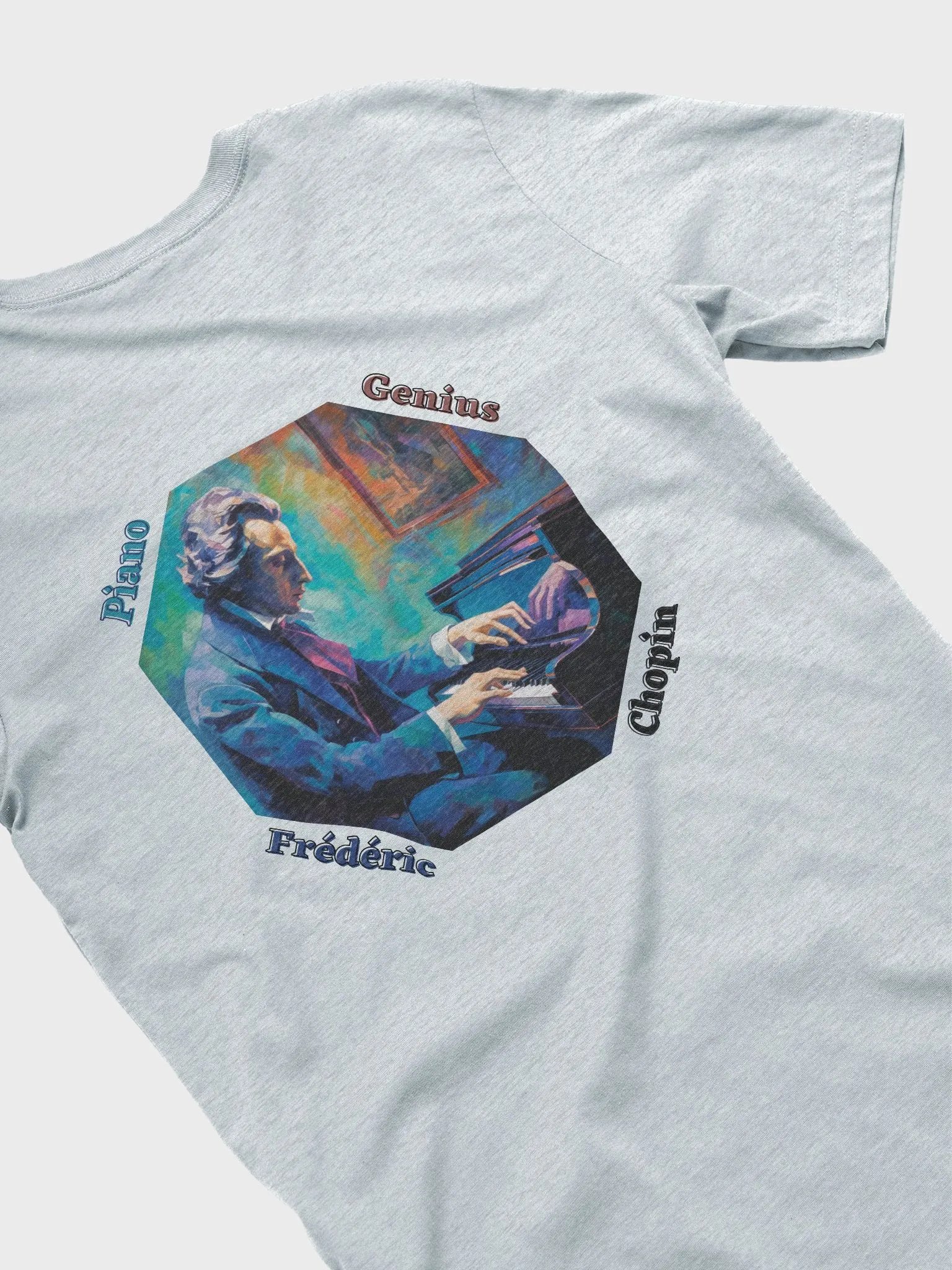 Frédéric Chopin [Playing Piano] - Piano Genius | T-Shirt (Backprint) product image (14)