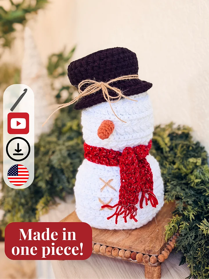 Wheat Stitch™ Snowman Crochet Pattern product image (1)