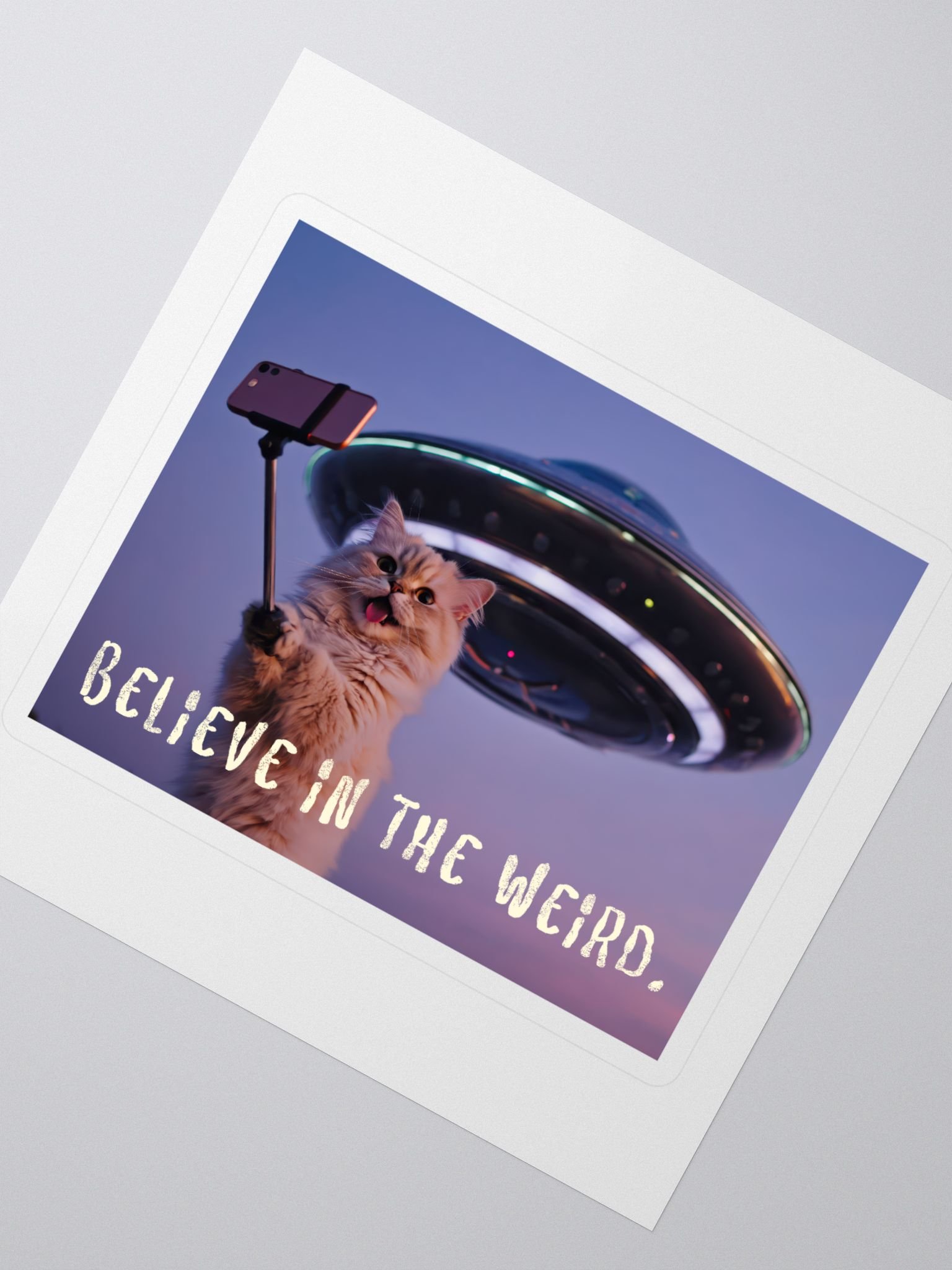 Spooky Chill Sticker – “Believe in the Weird” product image (2)