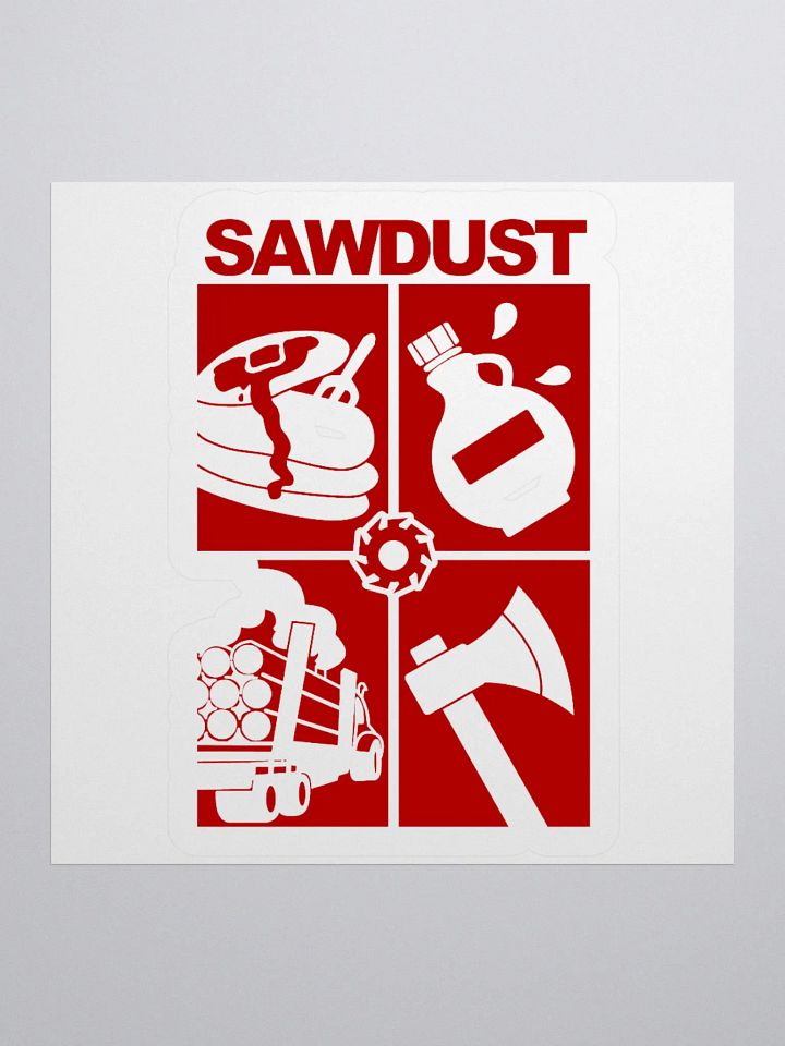 4 Square (red) Sticker product image (3)