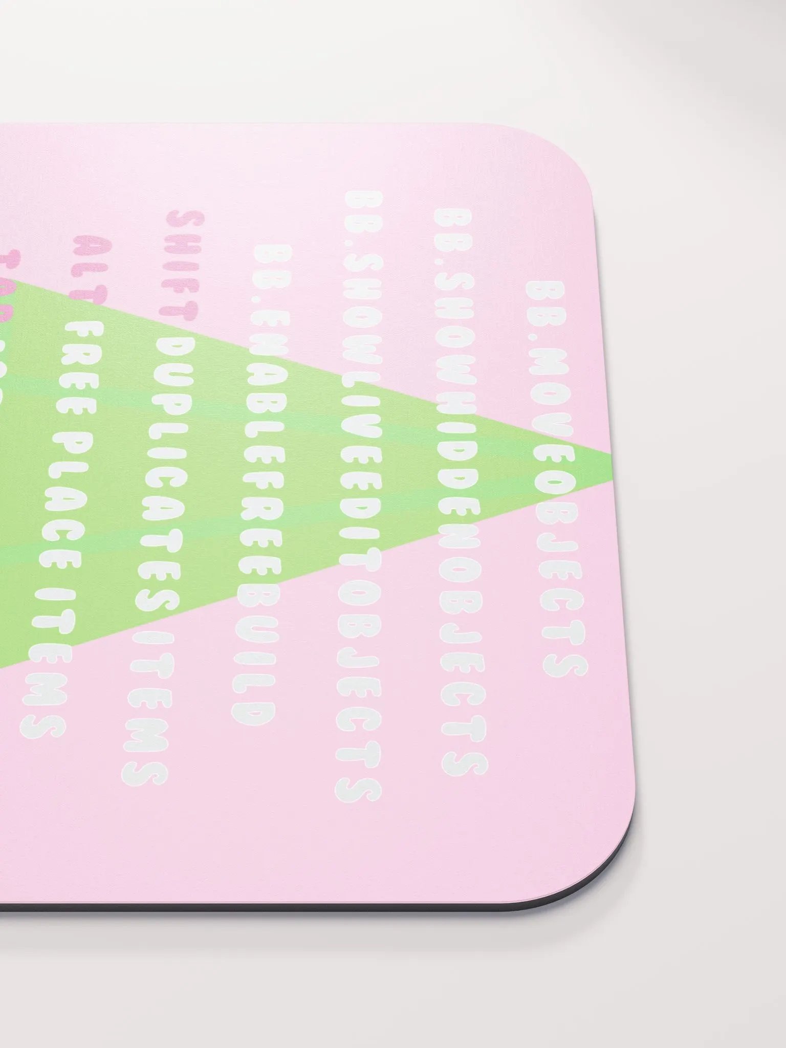 Pink Cheat Sheet Mouse Pad product image (5)