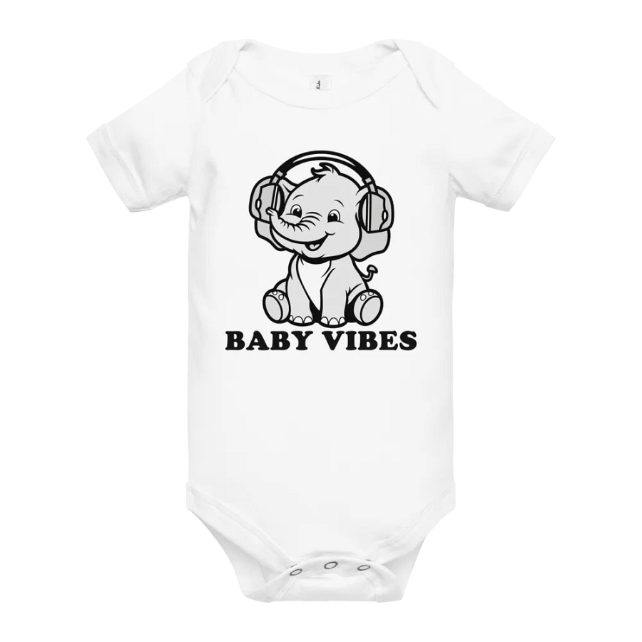 Baby Vibes Elephant Onesie product image (10)