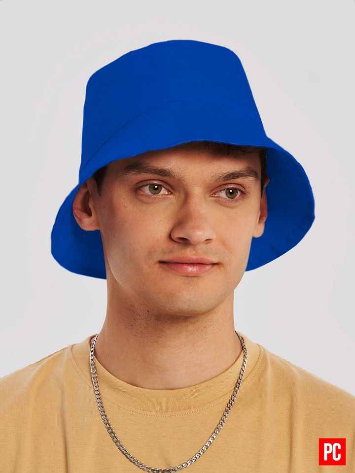 Plain Color Absolute Blue Bucket Hat product image (1)