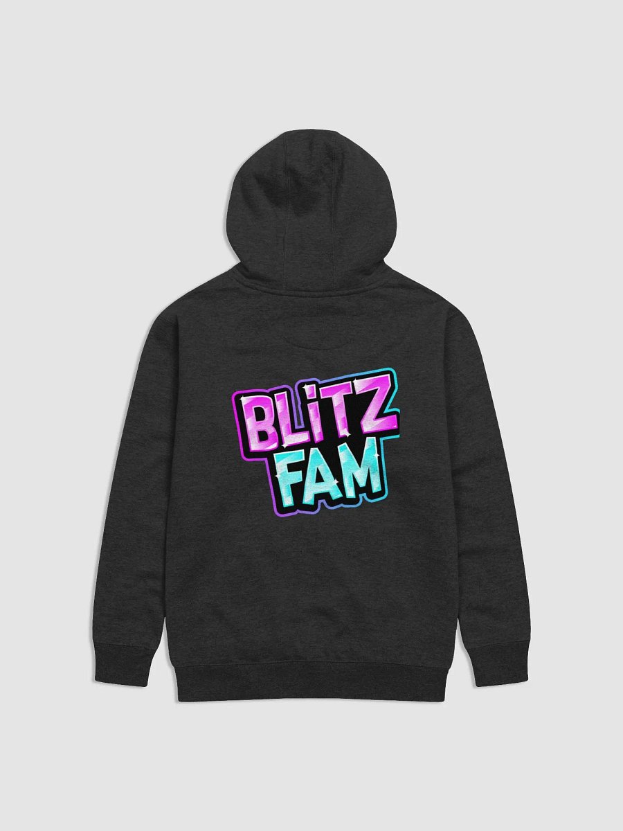 Black hoody BFam left and back logo product image (2)