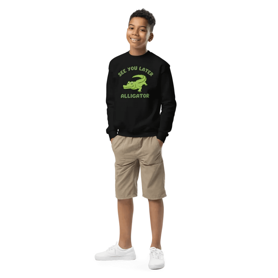 See You Later Alligator Youth Sweatshirt product image (2)