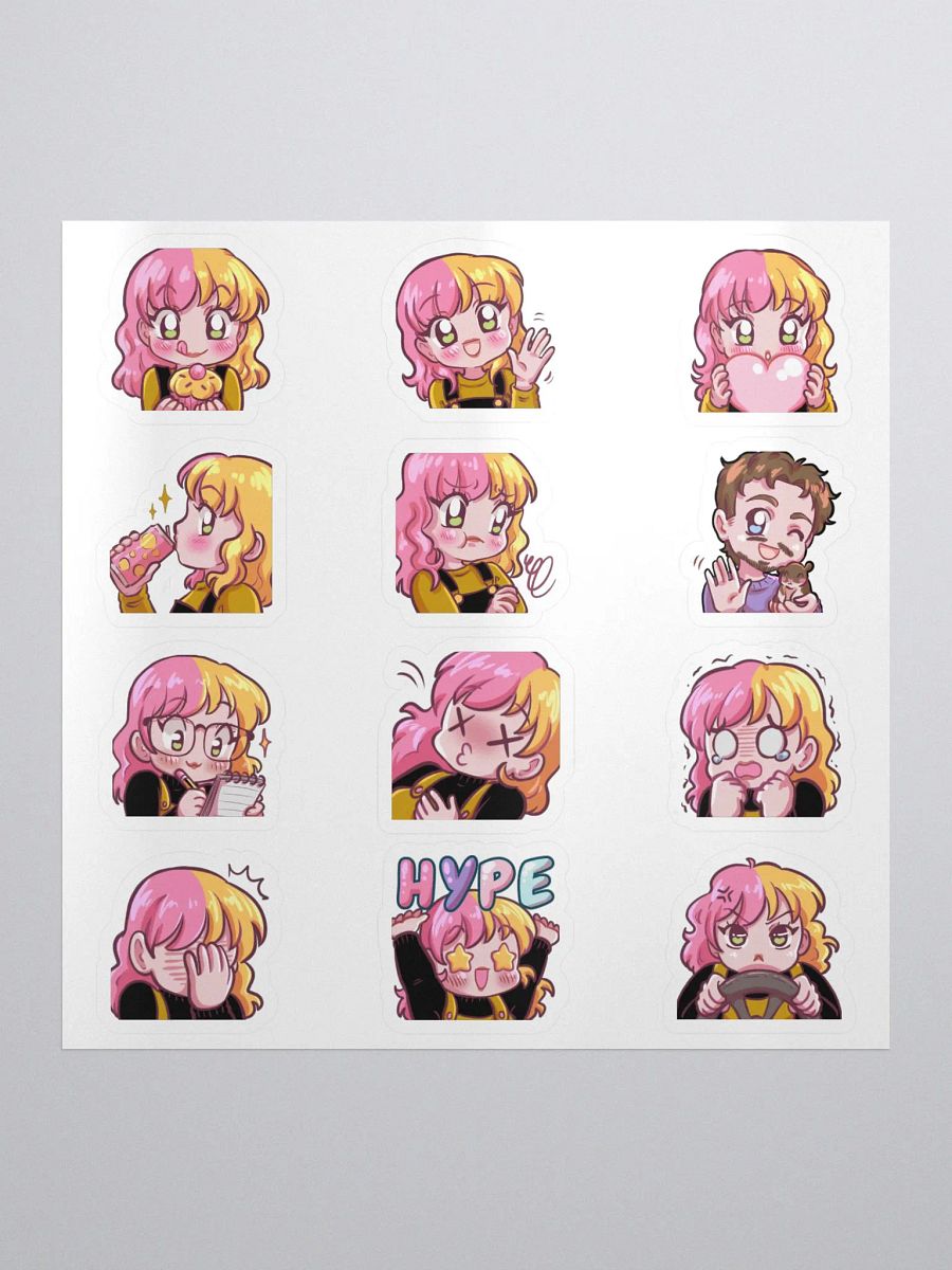 Emote Sticker Sheet - Option 1 (All emotes) product image (2)