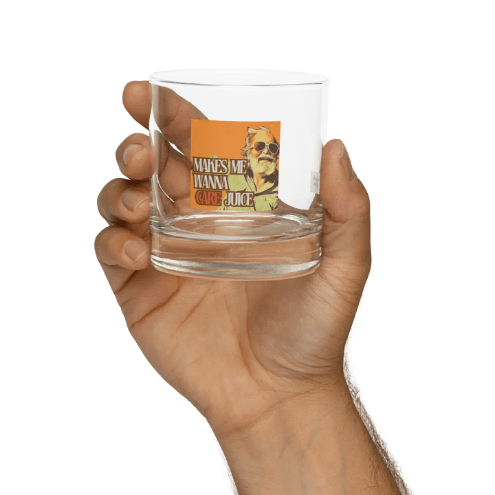 Makes Me wanna Care Rocks Glass product image (2)