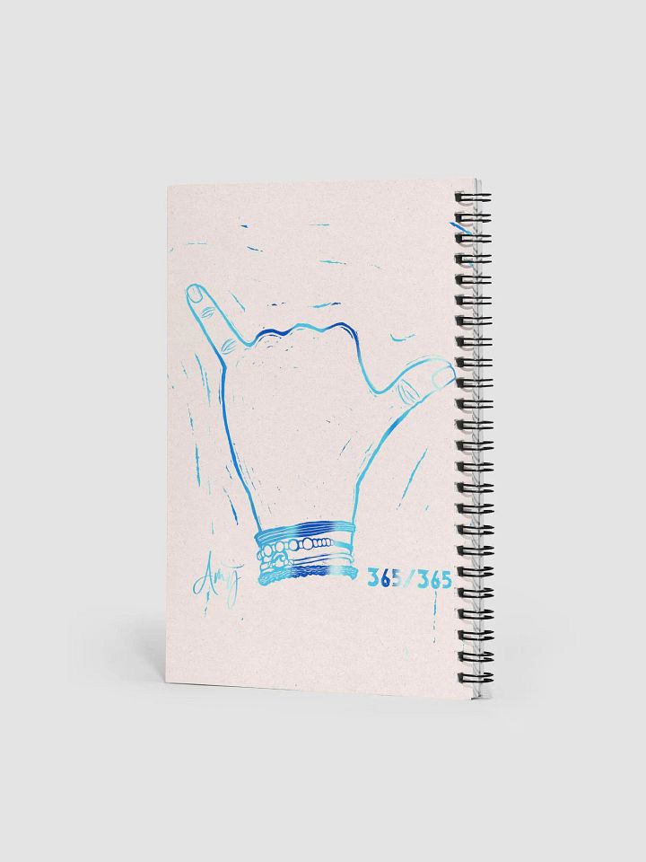 Linocut Hang Loose Notebook product image (2)
