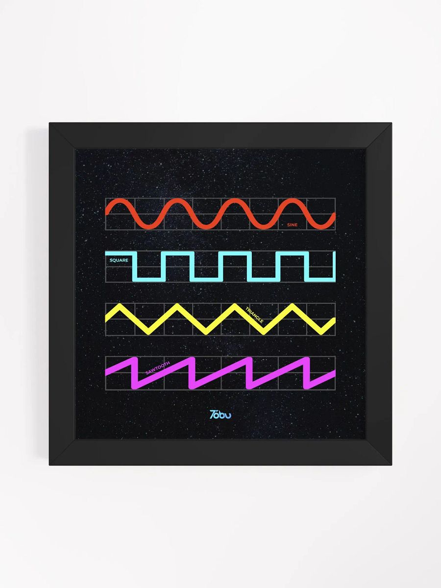 Tobu Oscillator Waveforms Galaxy Framed Poster product image (2)