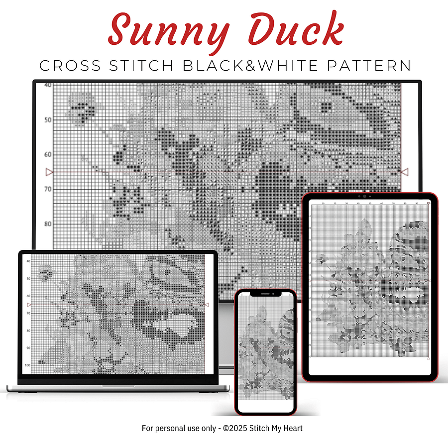 Sunny Duck Cross Stitch Pattern product image (3)