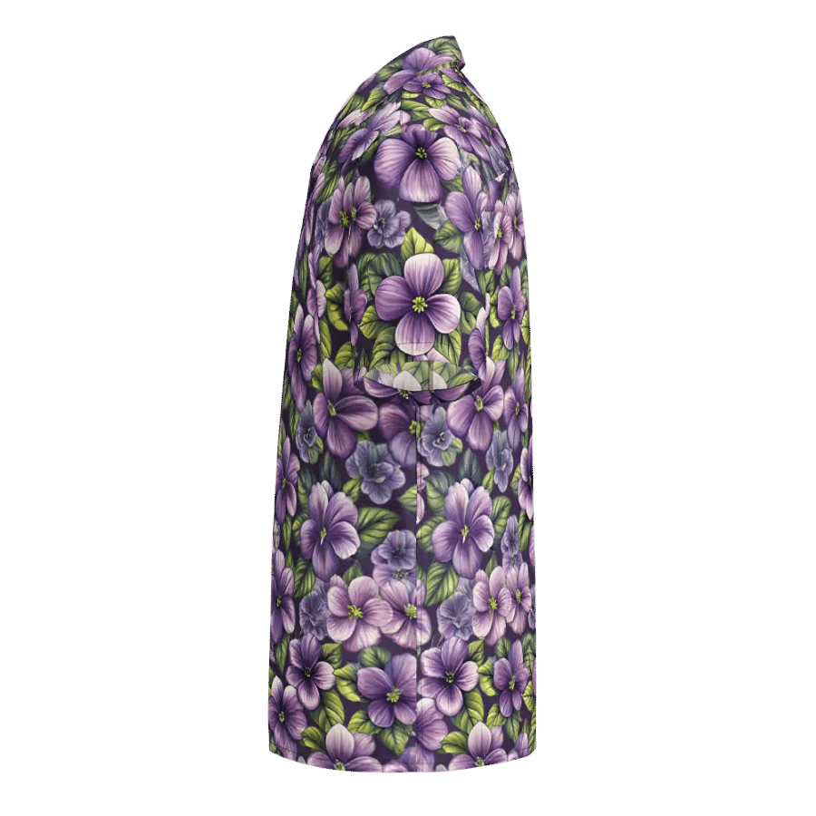 Botanical Bloom: African Violet Elegance Shirt product image (4)