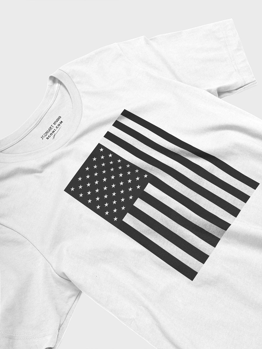 sconiArt b&w design, 'usa'. - unisex T-Shirt. product image (3)