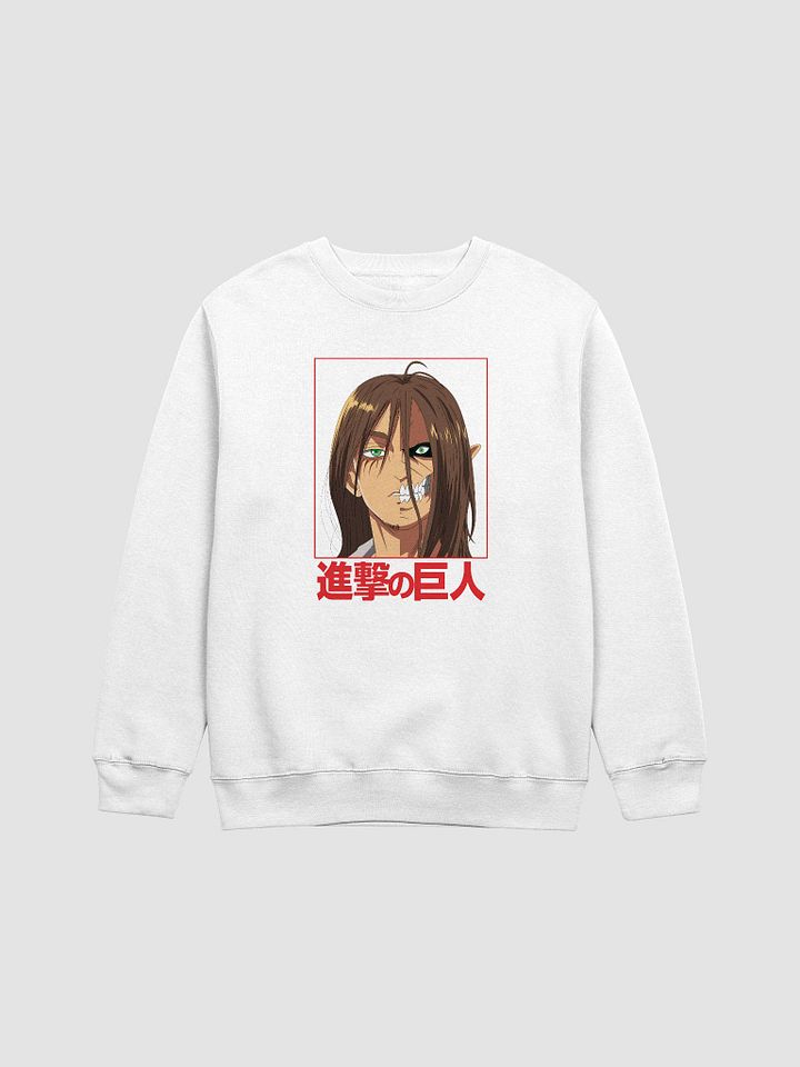 Eren Yeager Half Titan Transformation Art Crewneck Sweatshirt product image (1)